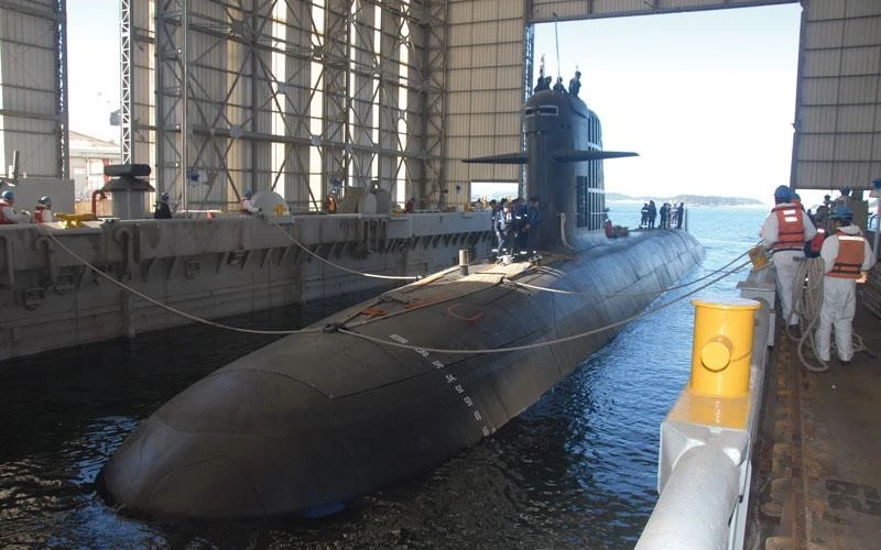 Submarino Clase Scorp�ne de la Armada de Chile en ASMAR, Talcahuano